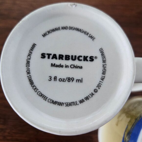 Starbucks Boracay and Philippines Demitasse Mini Mugs 3 oz. signed - Picture 13 of 13